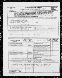 Application for Amend to License 12-05640-01,Authorizing DF