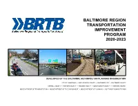 Baltimore Region Transportation Improvement Program 2020-2023