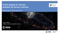 Design for Demise Analysis for Launch Vehicles