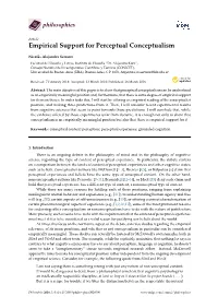 Empirical Support for Perceptual Conceptualism