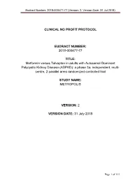 Eudract Number: 2018-000477-77 (Version: 2; Version Date: 31 Jul 2018)