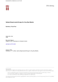 Optimal Experimental Design for Grey Box Models