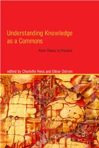 Understanding Knowledge As a Commons
