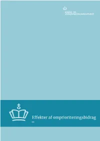 Effekter Af Omprioriteringsbidrag