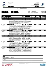 Extended Start List 拡張スタートリスト / Liste De Départ Détaillée