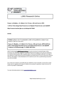 In Silico Toxicology Data Resources to Support Read-Across and (Q)SAR