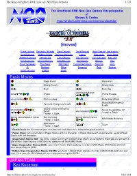 King of Fighters 2002 Moves