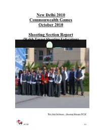 New Delhi 2010 Team Managers Report