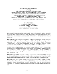 Section 106 Programmatic Agreement