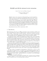 SHA-3 Conference, March 2012, BLAKE and 256-Bit Advanced