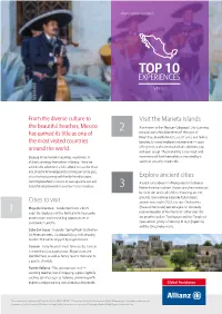 Top 10 Experiences