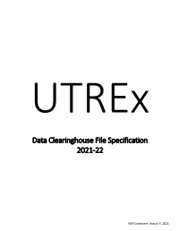 Utrex Specifications