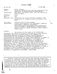177] Decentralization Are Implemented and Enduringneighborhood Organization Structures, Social Conditions, and Pol4ical Groundwo