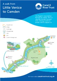 A Walk from Little Venice to Camden