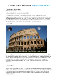 Exposure – the ISO, Aperture and Shutter Speed Triangle