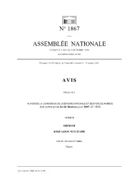 N° 1867 Assemblée Nationale
