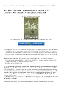 The Fall of the Governor: Part One (The Walking Dead Series) PDF Free