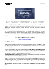 Nacon Previews Its Latest Projects at Nacon Connect