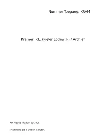 Pieter Lodewijk) / Archief