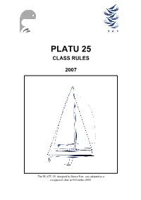 Platu 25 Class Rules