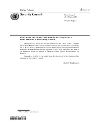 Security Council Distr.: General 18 February 2008
