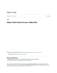 Wagon Tracks Volume 34, Issue 3 (May 2020)