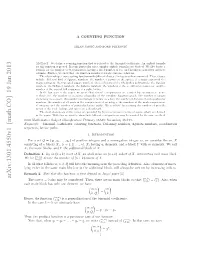A Counting Function