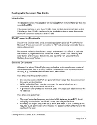 Dealing with Document Size Limits