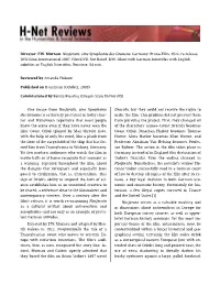 Plague, Shadows, and Antisemitism: Re-Thinking the Place of Nosferatu in the Classroom
