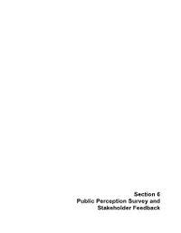 Section 6 Public Perception Survey and Stakeholder Feedback Projek Mass Rapid Transit Laluan 2 : Sg