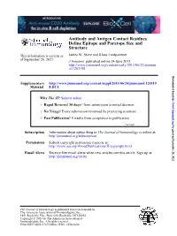 Structure Define Epitope and Paratope Size and Antibody And