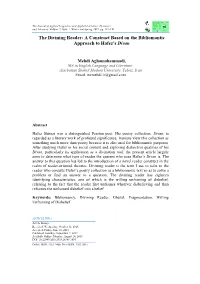 A Construct Based on the Bibliomantic Approach to Hafez's Divan
