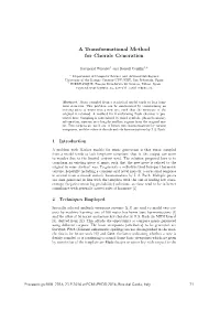 A Transformational Method for Chorale Generation