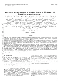 Estimating the Parameters of Globular Cluster M 30 (NGC 7099) from Time-Series Photometry