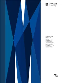 Graduation Program Record of Graduates Conferred January 2021 Faculty of Business and Economics
