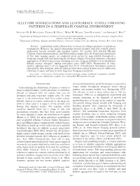 Jellyfish Aggregations and Leatherback Turtle Foraging Patterns in a Temperate Coastal Environment