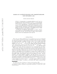 Notes on Scale-Invariance and Base-Invariance for Benford's