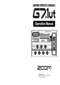 Operation Manual