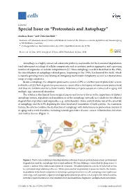 Proteostasis and Autophagy”