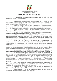 Resolução Nº 215/20 – Cib / Rs