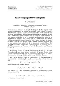 Spin(7)-Subgroups of SO(8) and Spin(8)
