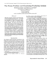 1993-The Frame Problem and Knowledge-Producing Actions