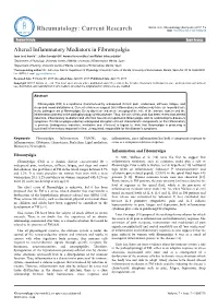 Altered Inflammatory Mediators in Fibromyalgia