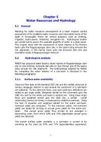 Chapter 5 Water Resources and Hydrology