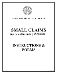 SC11-106 Small Claims Packet FORM 11132009