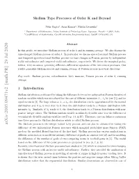 Skellam Type Processes of Order K and Beyond
