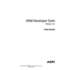 ARM Developer Suite Version 1.0.1