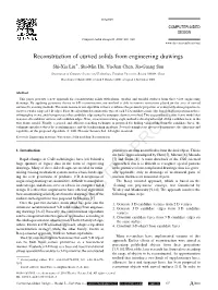 Paper Presents a New Approach for Reconstructing Solids with Planar, Quadric and Toroidal Surfaces from Three-View Engineering Drawings