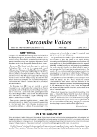 Yarcombe Voices ISSUE No