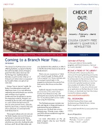 CHECK IT OUT: January • February • March • Issue 5
